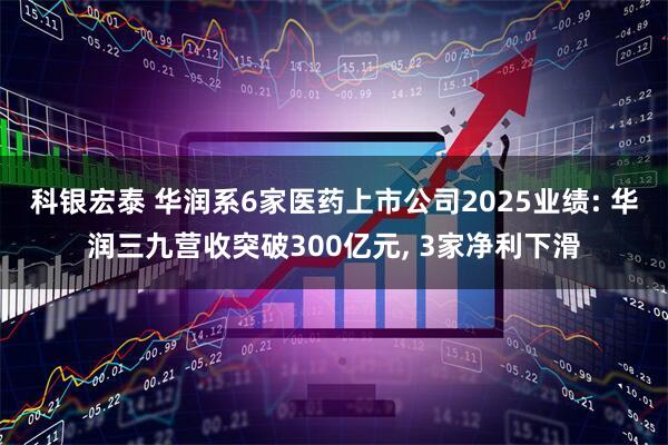 科银宏泰 华润系6家医药上市公司2025业绩: 华润三九营收突破300亿元, 3家净利下滑